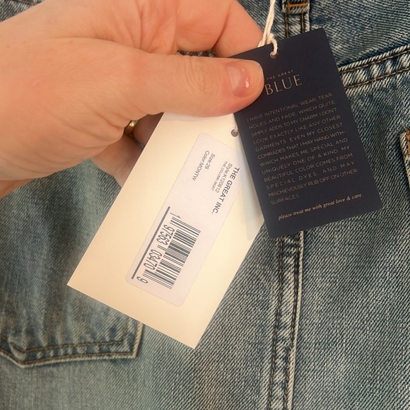 NEW THE GREAT. column skirt in monterey wash NWT SZ 29 - Picture 9 of 9